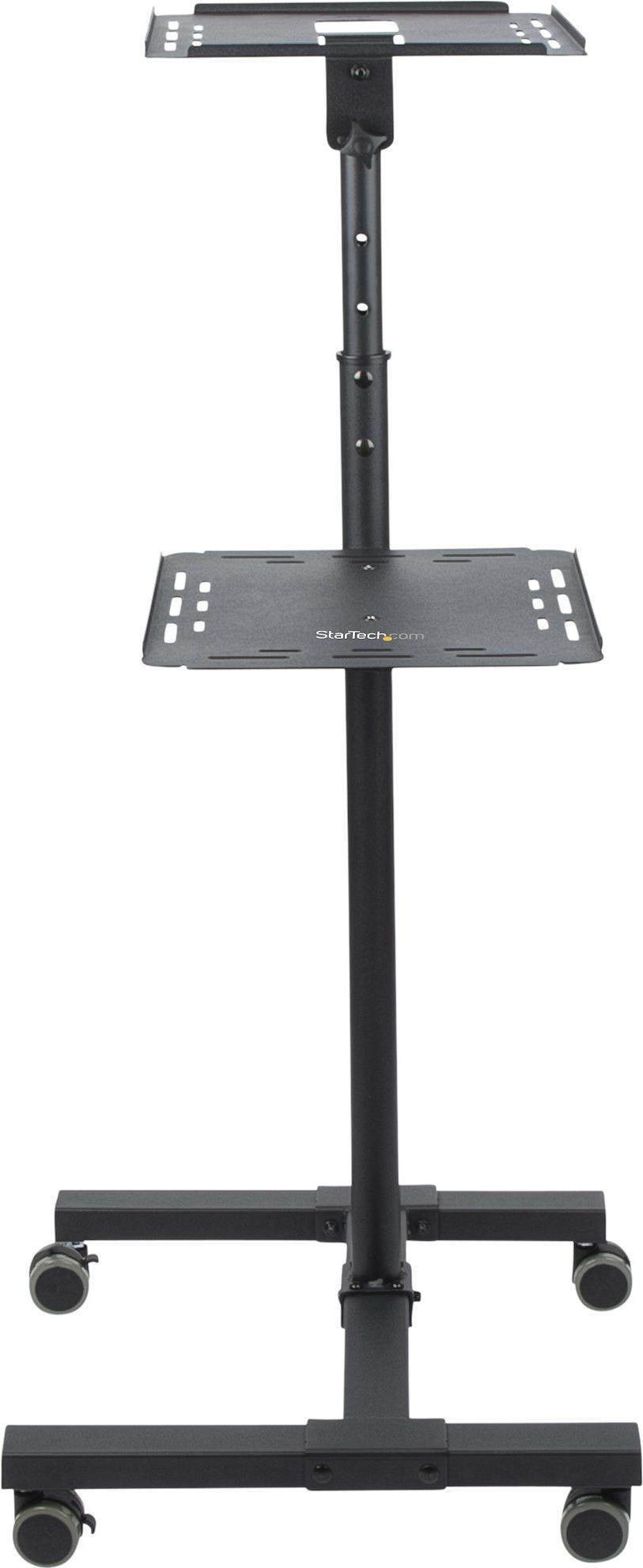 Купить StarTech.com Mobile Projector and Laptop Stand/Cart, Heavy Duty Portable Projector Stand (2 Vented Shelves, hold 22lb/10kg each), Height Adjustable Rolling AV Presentation Cart with Wheels - Lockable Casters - Wagen - fü (ADJPROJCART) в магазине wardena.ru