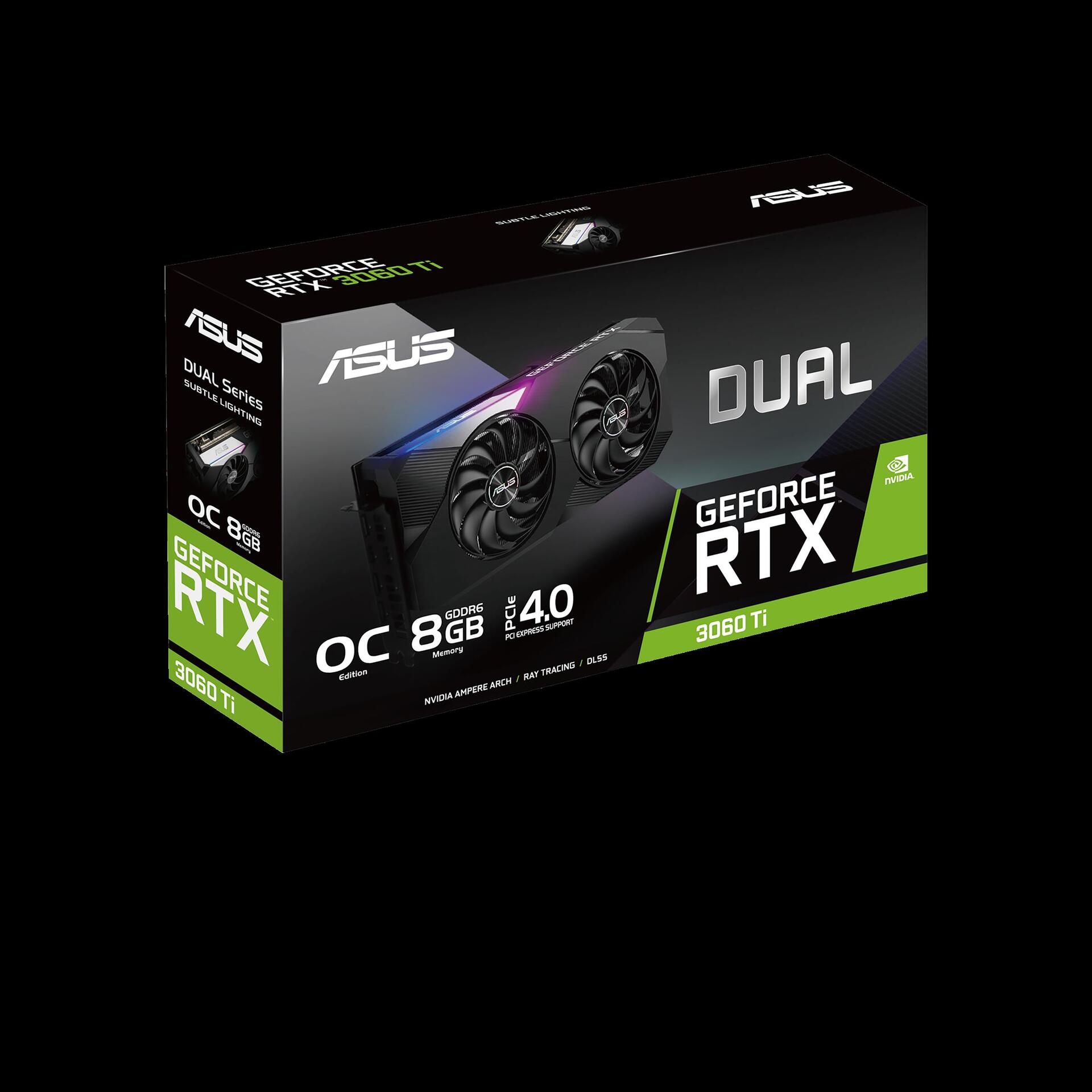 Купить ASUS DUAL-RTX3060TI-O8G-MINI-V2 - Grafikkarten - GF RTX 3060 Ti - 8 GB GDDR6 - PCIe 4.0 - HDMI, 3 x DisplayPort (90YV0FT2-M0NA00) в магазине wardena.ru