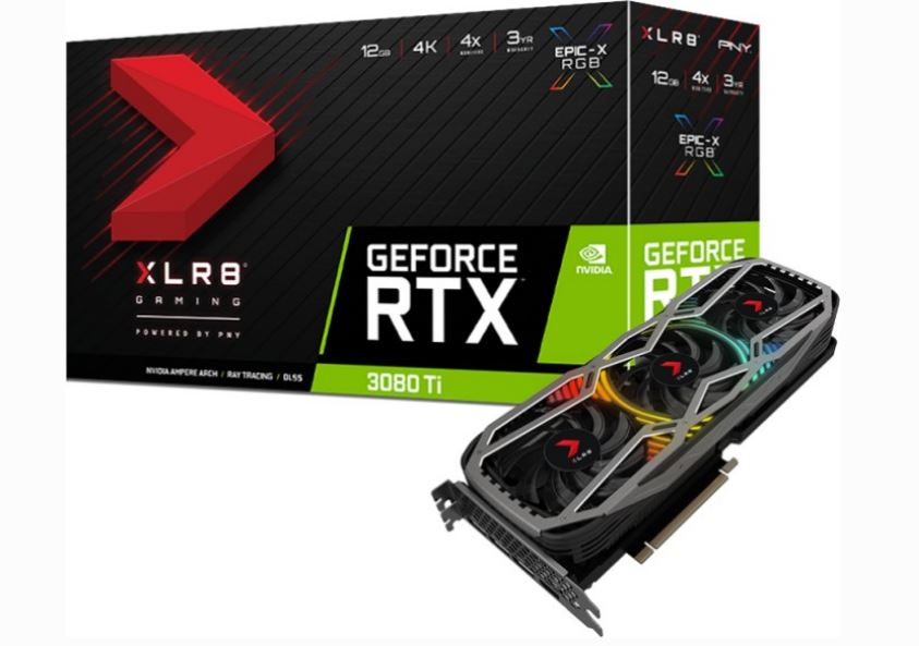 Купить PNY XLR8 GeForce RTX 3080 Ti Gaming REVEL EPIC-X RGB Triple Fan - Grafikkarten - GF RTX 3080 Ti - 12 GB GDDR6X - PCIe 4.0 x16 - HDMI, 3 x DisplayPort (VCG3080T12TFXPPB) в магазине wardena.ru