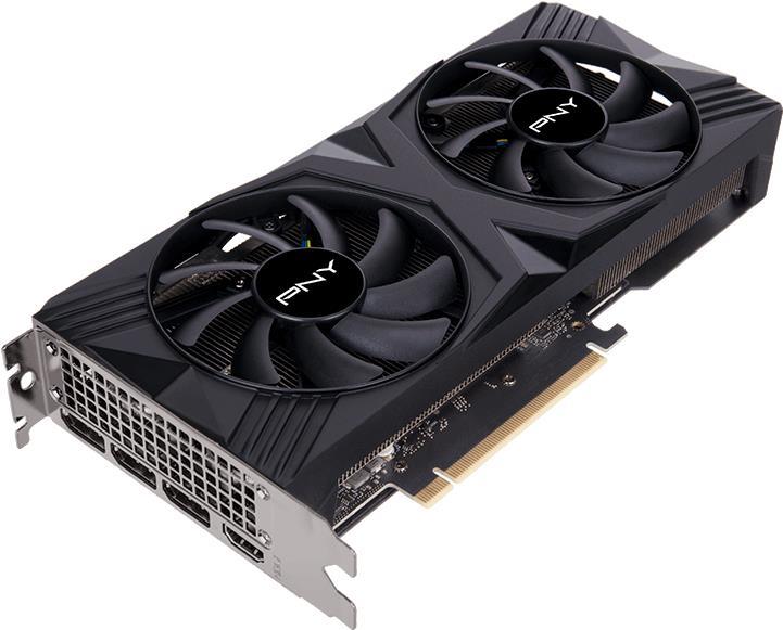 Купить PNY GeForce RTX 4070 12GB - VERTO Dual Fan Edition - Grafikkarten - GeForce RTX 4070 - 12GB GDDR6X - PCIe 4,0 x16 - HDMI, 3 x DisplayPort (VCG407012DFXPB1) в магазине wardena.ru