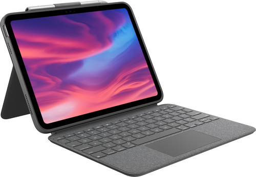 Купить Logitech Combo Touch Detachable Keyboard Case for iPad (10th gen) - Tastatur und Foliohülle - mit Trackpad - hintergrundbeleuchtet - Apple Smart connector - QWERTY - US International - Oxford Gray - für Apple 10.2"  iPad (920-011382) в магазине wardena.ru