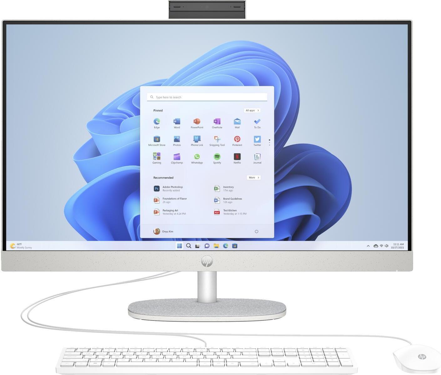 Купить HP 27-cr0007ng All-in-One-PC 68,6cm (27Zoll) (AMD Ryzen™ 5 7520U, 16GB RAM, 512GB SSD, Full HD, Win11 Home (876N6EA#ABD) в магазине wardena.ru