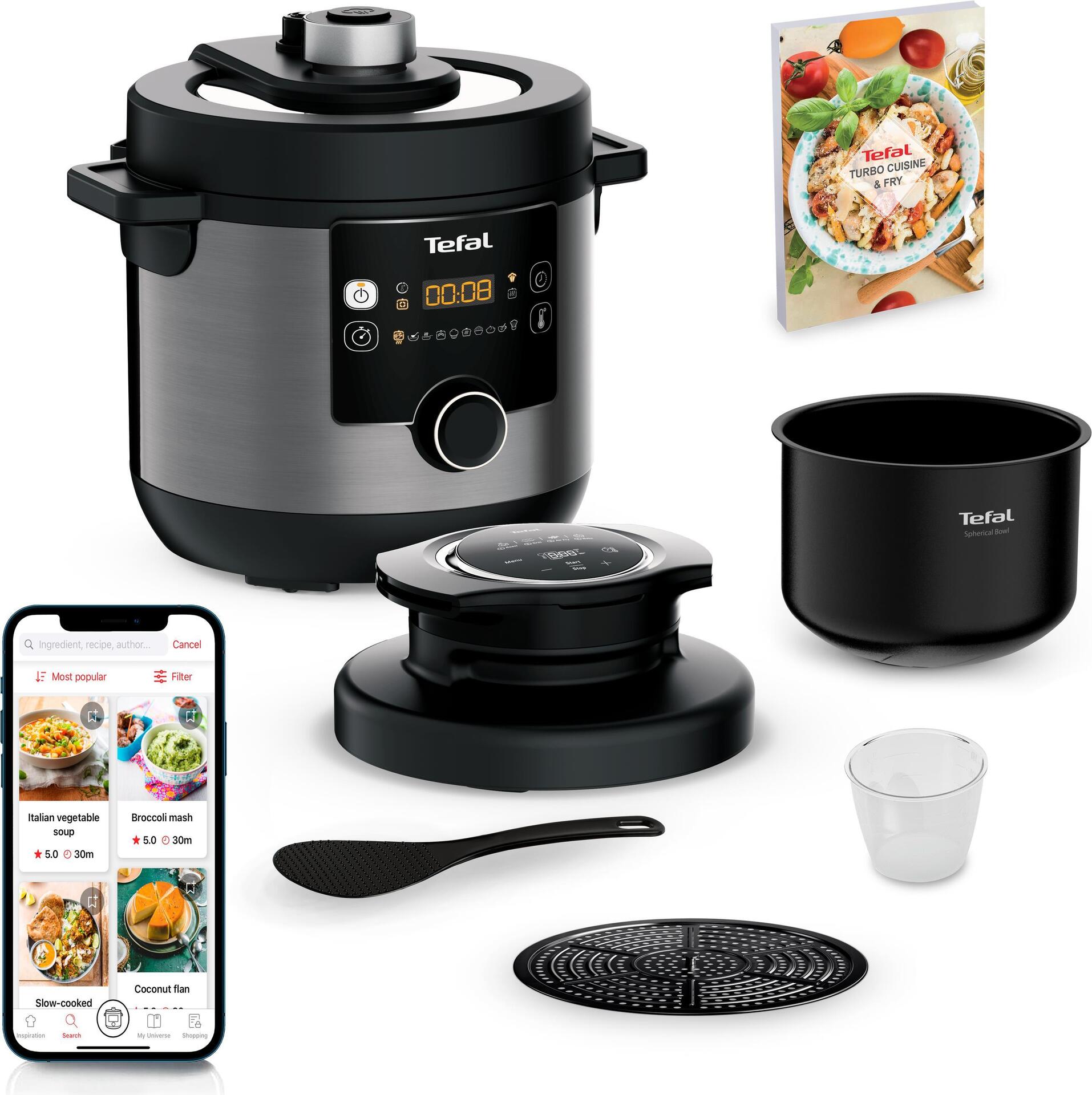 Купить Tefal Turbo Cuisine & Fry CY7788 - 7,6 l - 7,6 l - Schwarz - Digital - China - 1200 W (CY7788) в магазине wardena.ru