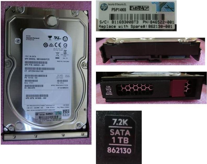Купить HPE 1TB SATA 6G 7.2K LFF LP - Serial ATA - 1.000 GB (861686-S21) в магазине wardena.ru