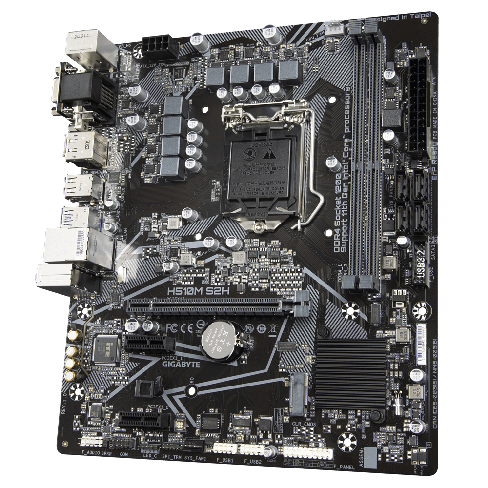 Купить Gigabyte H510M S2H (rev. 1.0) - Intel - LGA 1200 (Socket H5) - Intel® Celeron® - Intel® Core™ i3 - Intel Core i5 - Intel Core i7 - Intel Core i9 - Intel® Pentium® - LGA 1200 (Socket H5) - DDR4-SDRAM - 64 GB (H510M S2H) в магазине wardena.ru