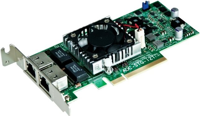 Купить Super Micro Supermicro Add-on Card AOC-STG-I2T - Netzwerkadapter - PCI Express 2,1 x8 Low Profile - 10Gb Ethernet x 2 (AOC-STG-I2T) в магазине wardena.ru