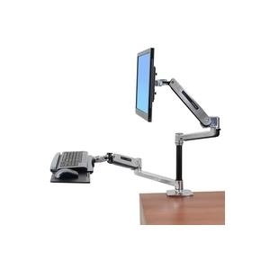 Купить Ergotron WorkFit-LX Sit-Stand Desk Mount System - Befestigungskit (Gelenkarm, Stange, Tastaturarm, 2 Erweiterungsklammern, Handgelenkkissen, 2 Manschetten, Montageklammer, Grommetbasis, Tastatur-Tablett, Tisch-Klemme) fü (45-405-026) в магазине wardena.ru