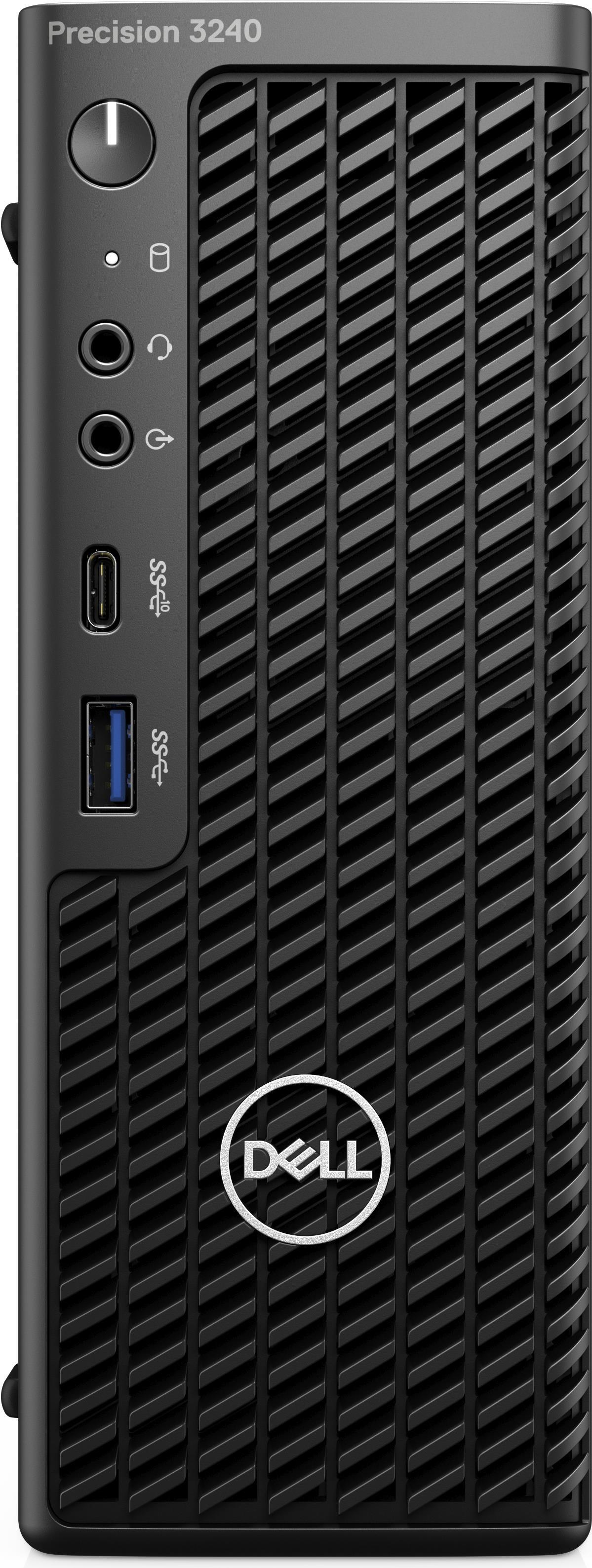 Купить Dell 3240 Compact - USFF - 1 x Core i7 10700 / 2.9 GHz - vPro - RAM 16 GB - SSD 1 TB - Quadro RTX 3000 - GigE - Win 10 Pro 64-Bit - Monitor: keiner - Schwarz - BTP - mit 1 Jahr Vor-Ort-Basis (T2YJH) в магазине wardena.ru