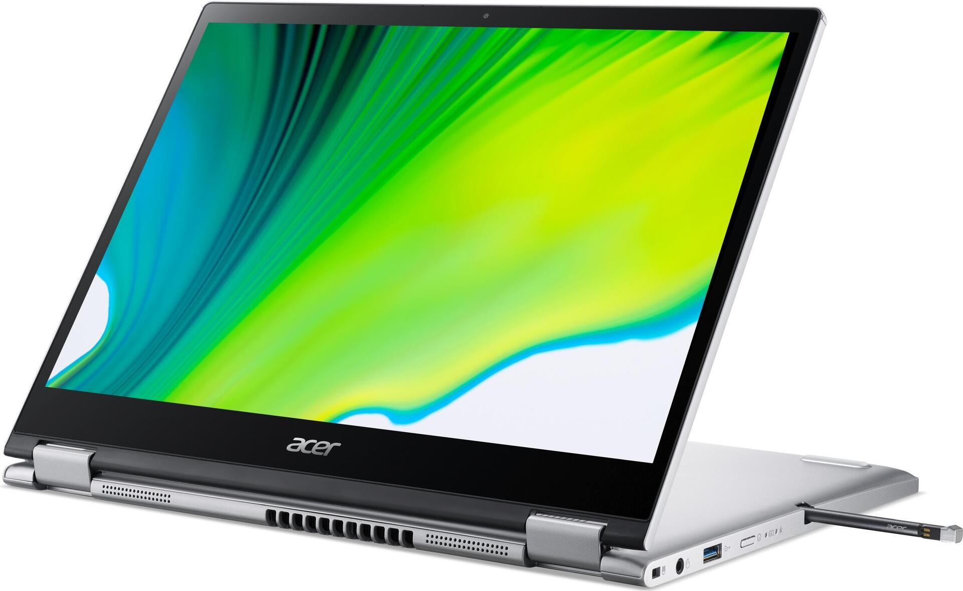 Купить Acer Spin 3 SP313-51N - Flip-Design - Intel Core i5 1135G7 - Win 11 Home - Iris Xe Graphics - 16 GB RAM - 512 GB SSD QLC - 33.8 cm (13.3") Touchscreen 2560 x 1600 (WQXGA) - Wi-Fi 6 - Reines Silber - kbd: Deutsch (NX.A9VEV.008) в магазине wardena.ru
