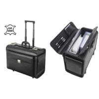 Купить Alassio Pilotenkoffer "SILVANA", Leder, schwarz, mit Trolley (92705) в магазине wardena.ru