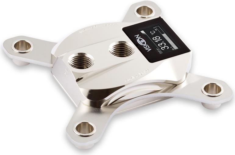 Купить Aqua Computer Cuplex kryos NEXT with VISION - Flüssigkühlsystem für CPU im Waterblock-Design - (für: LGA1156, LGA1155, LGA1150, LGA1151) - vernickeltes Messing auf Kupferbasis - Glänzendes Metall (21633) в магазине wardena.ru