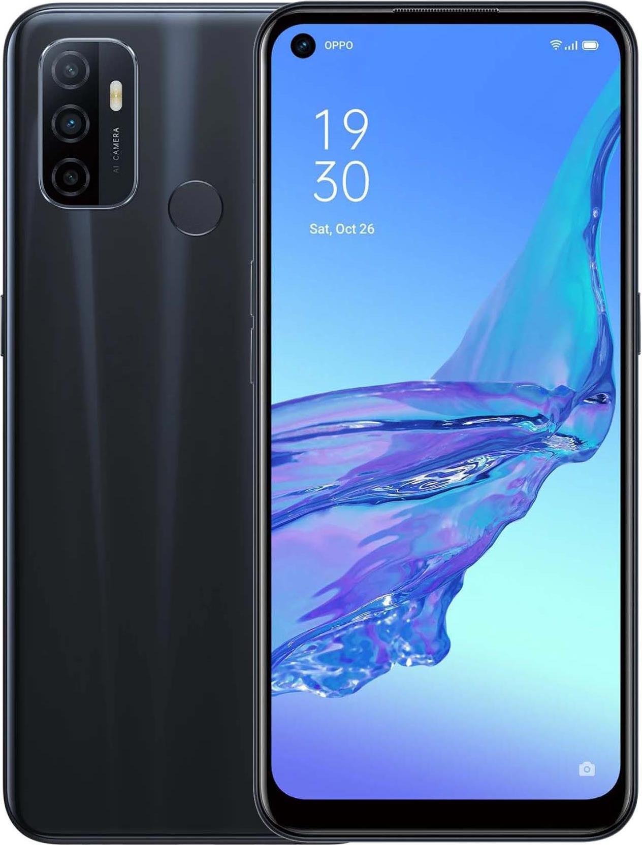 Купить OPPO A53s - 4G Smartphone - Dual-SIM - RAM 4 GB / Internal Memory 128 GB - microSD slot - LCD-Anzeige - 6.5" - 1600 x 720 Pixel - Triple-Kamera 13 MP, 2 MP, 2 MP - front camera 8 MP - Electric Black (5984648) в магазине wardena.ru