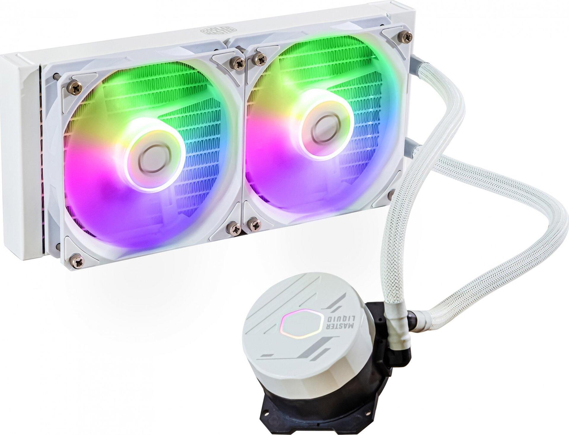 Купить Cooler Master MasterLiquid Lite 240L Core ARGB - Prozessor-Flüssigkeitskühlsystem - Kühlergröße: 240 mm - (für: LGA1156, AM2, AM2+, AM3, LGA1155, AM3+, FM1, FM2, LGA1150, FM2+, LGA1151, AM4, LGA1200, LGA1700, AM5) - 120 (MLW-D24M-A18PZ-RW) в магазине wardena.ru