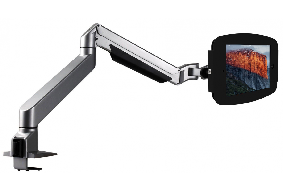 Купить Compulocks iPad Pro 27,90cm (11")  Enclosure Articulating Monitor Arm Mount - Befestigungskit (Gelenkarm, Gehäuse) - für Tablett - verriegelbar - hochwertiges Aluminium - Schwarz, Silber - Bildschirmgröße: 27.9 cm (11") (660REACH211SENB) в магазине wardena.ru