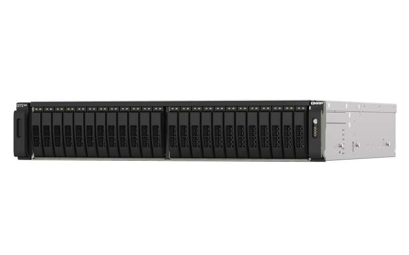 Купить QNAP TS-H2490FU - NAS-Server - 24 Schächte - Rack - einbaufähig - PCI Express 3.0 x4 (NVMe) - RAID 0, 1, 5, 6, 10, 50, JBOD, 60 - RAM 128 GB - 25 Gigabit Ethernet - iSCSI (TS-H2490FU-7302P-128G) в магазине wardena.ru