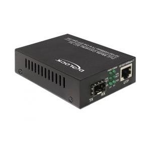 Купить DeLOCK 86180 - 1000 Mbit/s - IEEE 802.3,IEEE 802.3ab,IEEE 802.3af,IEEE 802.3at,IEEE 802.3u,IEEE 802.3z - SFP - Verkabelt - Status - Schwarz (86180) в магазине wardena.ru