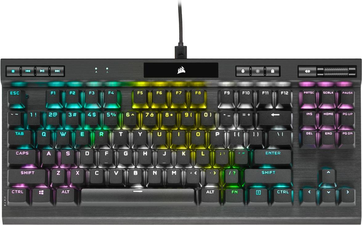 Купить CORSAIR CHAMPION Series K70 RGB TKL - Tastatur - Hintergrundbeleuchtung - USB - Deutsch - Tastenschalter: CHERRY MX Speed (CH-9119014-DE) в магазине wardena.ru