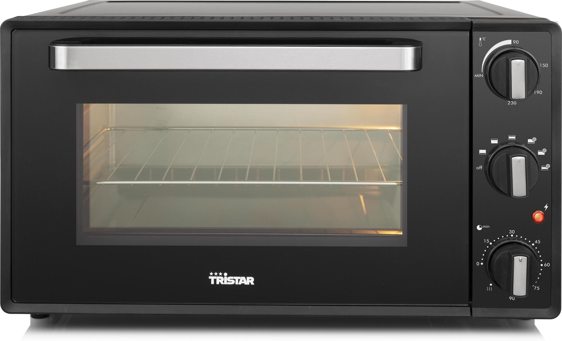 Купить Tristar OV-3630 Heißluft-Backofen - 38 l - Schwarz - Edelstahl - Freistehend - Drehregler - 0 - 230 °C - Metall (OV-3630) в магазине wardena.ru