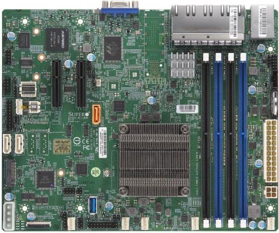 Купить Super Micro SUPERMICRO A2SDV-4C-LN8F - Motherboard - FlexATX - Intel Atom C3558 - USB3.0 - 8 x Gigabit LAN - Onboard-Grafik (MBD-A2SDV-4C-LN8F-O) в магазине wardena.ru