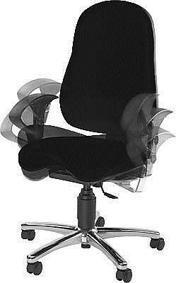 Купить Topstar Bürostuhl "Sitness 25,40cm (10"), Stoffbezug: schwarz ergonomischer Orthositz, inkl. Armlehnen Typ U2 (SI59U G20) (SI59UG20) в магазине wardena.ru