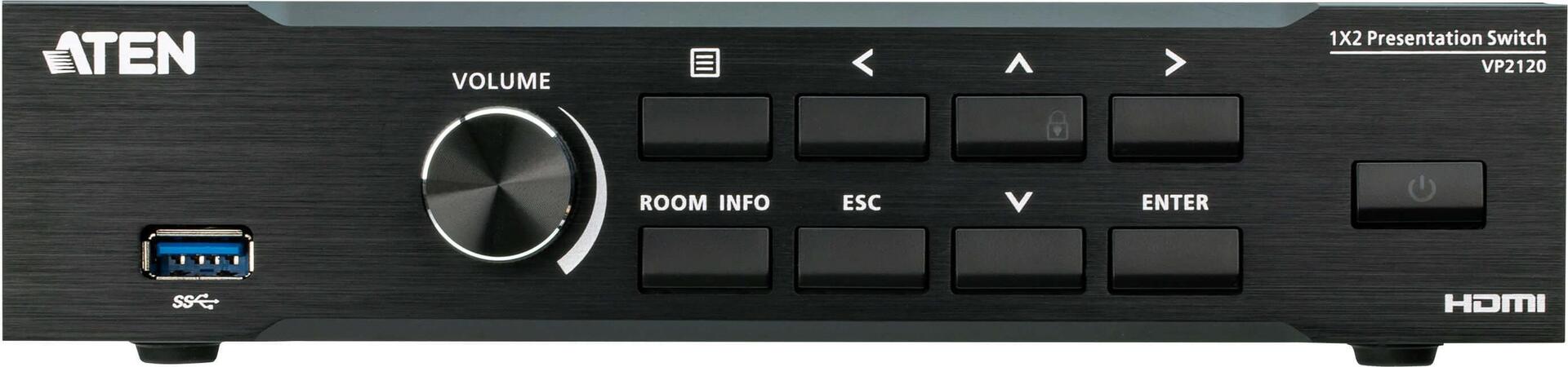 Купить Aten Seamless Presentation Switch with Quad V (VP2120-AT-G) в магазине wardena.ru