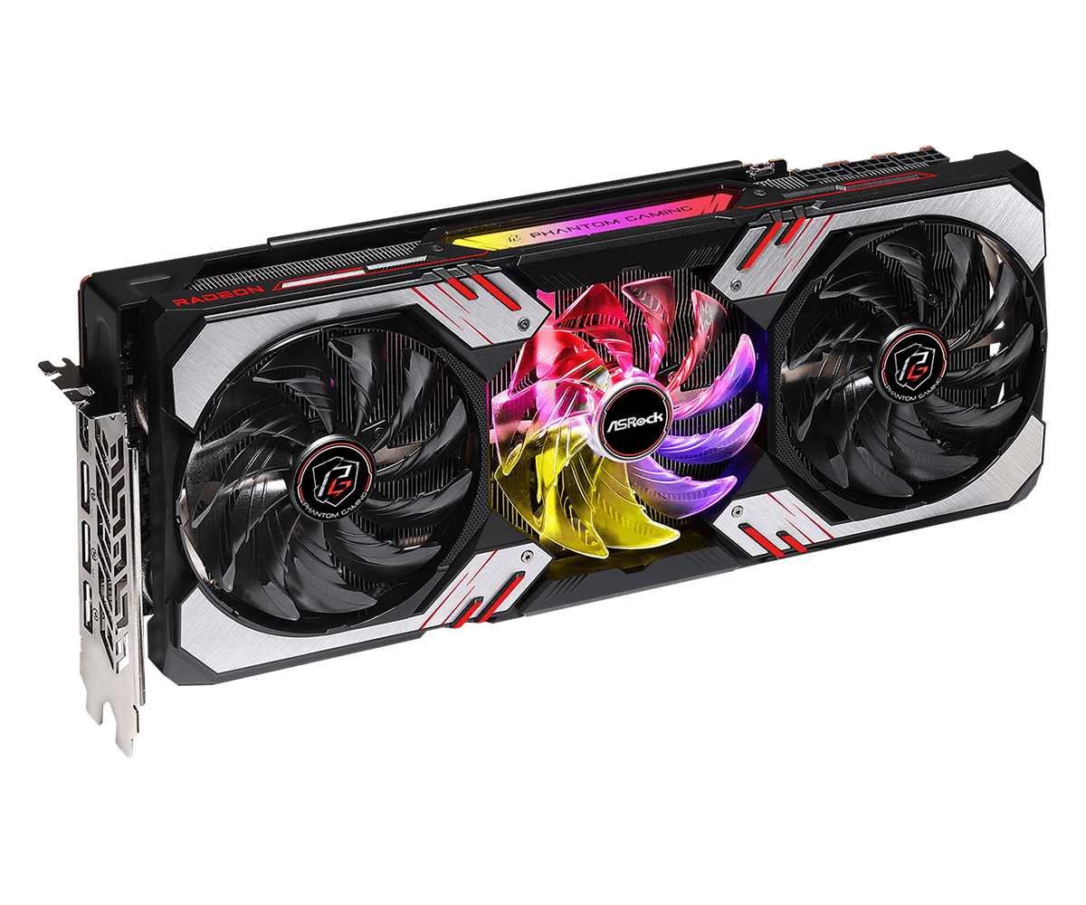 Купить Asrock Phantom Gaming 90-GA2DZZ-00UANF Grafikkarte AMD Radeon RX 6900 XT 16 GB GDDR6 (90-GA2DZZ-00UANF) в магазине wardena.ru