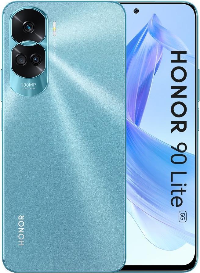 Купить Honor 90 Lite - 5G Smartphone - Dual-SIM - RAM 8 GB / Interner Speicher 256 GB - LCD-Anzeige - 6.7" - 2388 x 1080 Pixel (90 Hz) - Triple-Kamera 100 MP, 5 MP, 2 MP - front camera 16 MP - Cyan Lake (5109ASWE) в магазине wardena.ru