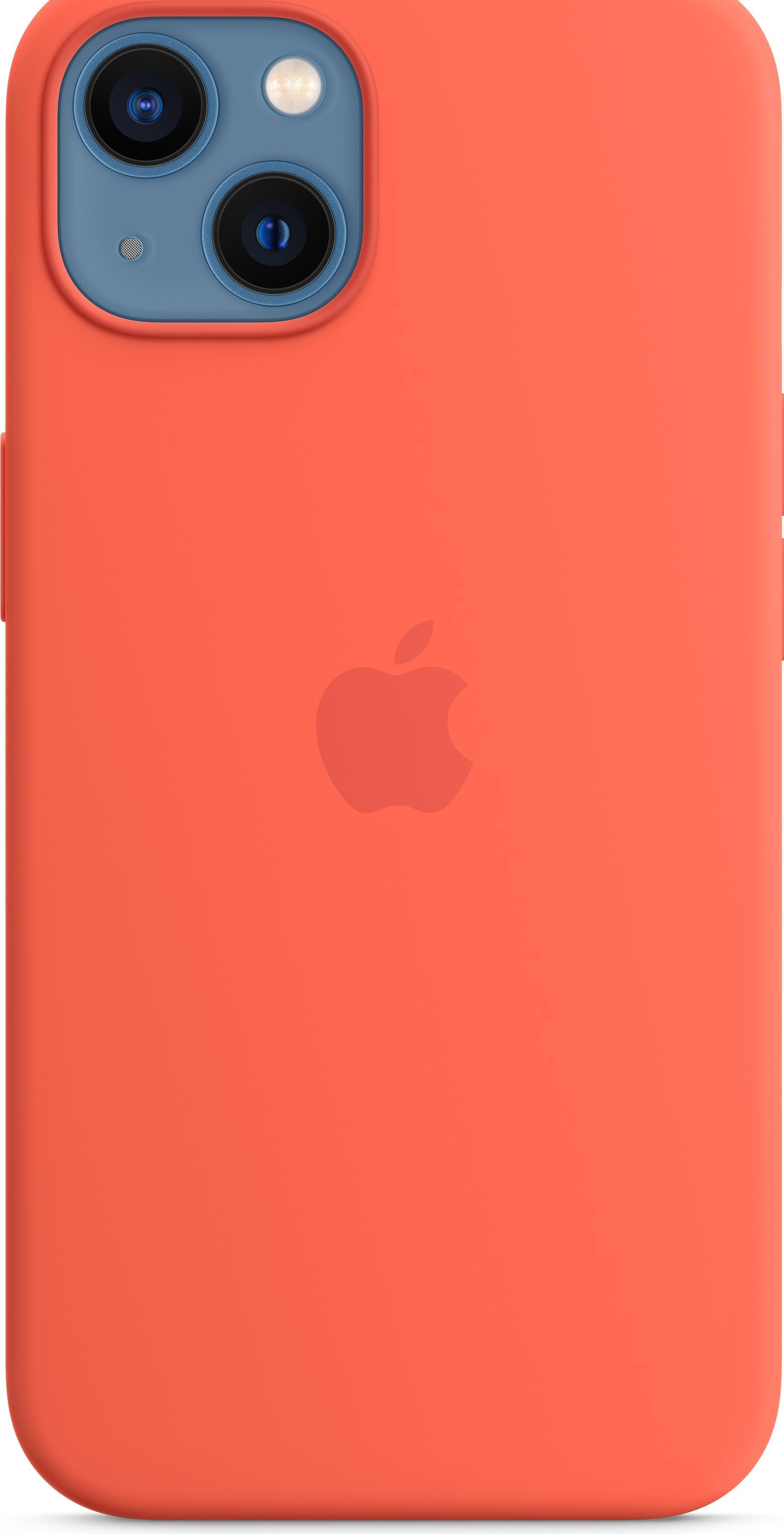 Купить Apple - Case für Mobiltelefon - kompatibel mit MagSafe - Silikon - Nektarine - für iPhone 13 (MN643ZM/A) в магазине wardena.ru