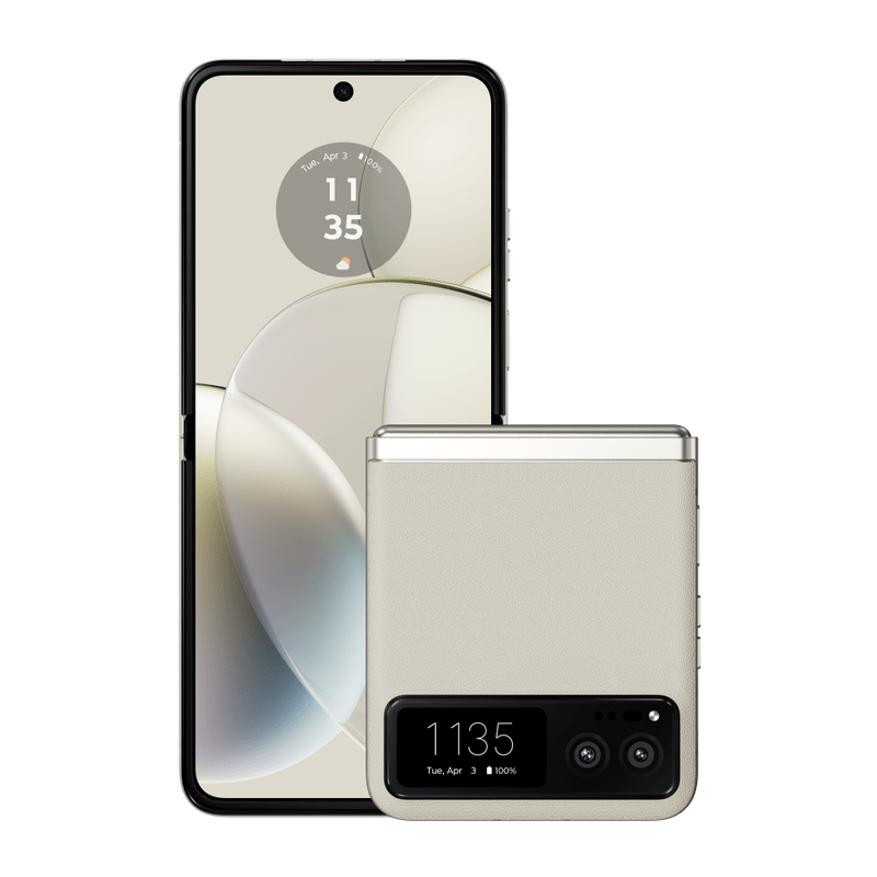 Купить Motorola RAZR 40 17,5 cm (6.9") Dual-SIM Android 13 5G USB Typ-C 8 GB 256 GB 4200 mAh Cremefarben (PAYA0032SE) в магазине wardena.ru