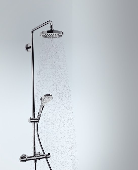 Купить Hansgrohe Croma Select S 180 2jet душевая система хром-белый матовый 27253400 в магазине wardena.ru