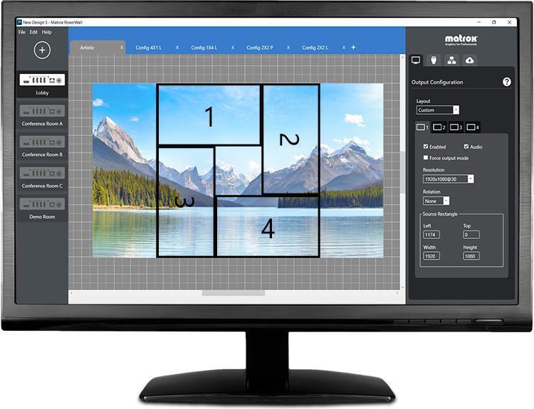 Купить Matrox QuadHead2Go Q155 4K standalone PCIe card (Q2G-H4K-C) в магазине wardena.ru