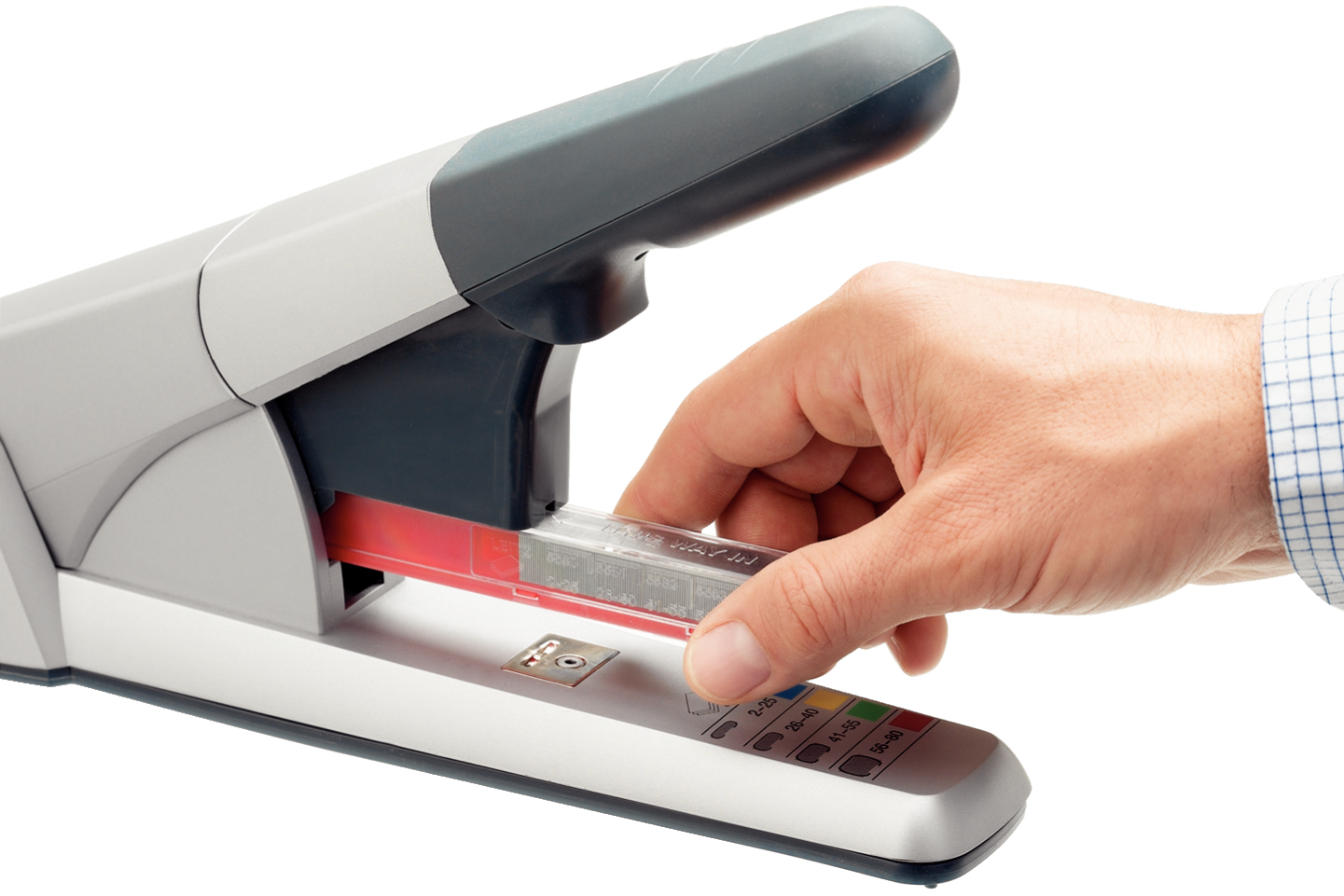 Купить LEITZ Block-Heftgerät 5551, Heftleistung: 80 Blatt, silber Einlegetiefe: 43 mm, für Kassettensystem K6-K12 - farblich (5551-00-84) в магазине wardena.ru