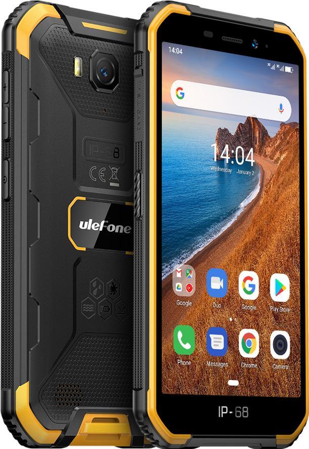 Купить Ulefone Armor X6 12,7 cm (5" ) 2 GB 16 GB Dual-SIM 3G Mikro-USB Orange Android 9.0 4000 mAh (UF-AX6/OE) в магазине wardena.ru