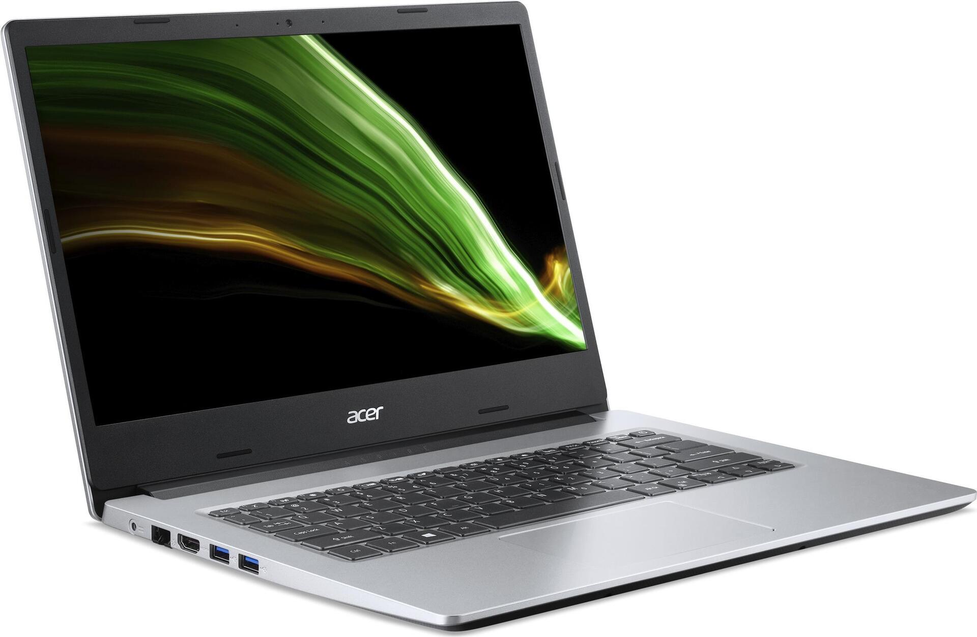 Купить Acer Aspire 3 A314-35 - Pentium Silver N6000 / 1.1 GHz - Win 11 Home - UHD Graphics - 8 GB RAM - 256 GB SSD - 35.56 cm (14") 1920 x 1080 (Full HD) - Wi-Fi 5 - Reines Silber - kbd: Deutsch (NX.A7SEV.00T) в магазине wardena.ru
