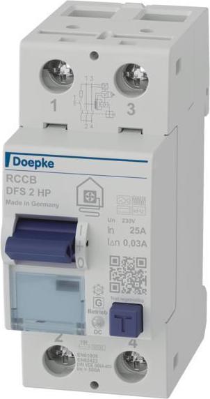 Купить Doepke Doepke DFS2 025-2/0,03-HPFI-Schutzschalter 2p 25 A 0.03 09124505 (09124505) в магазине wardena.ru