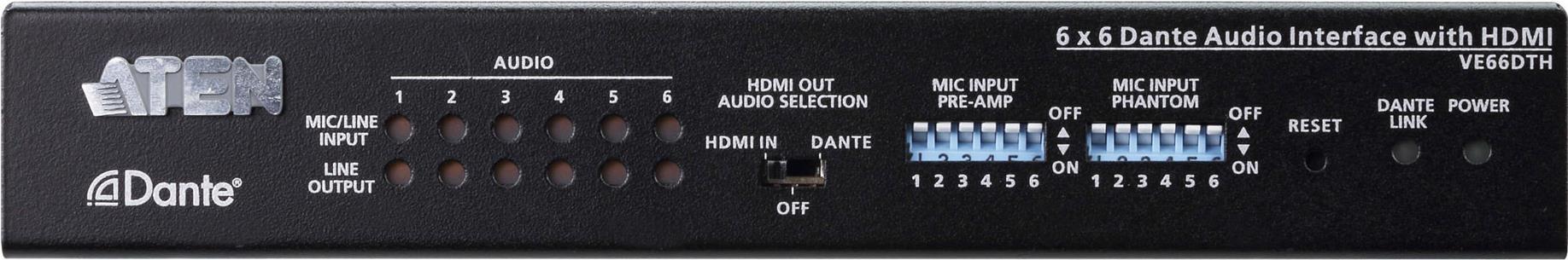 Купить ATEN VE66DTH 6 x 6 Dante Audio Interface mit HDMI (VE66DTH) в магазине wardena.ru