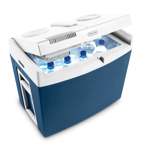Купить MobiCool MT35W 34 l Kühlbox Thermoelektrisch 12 V, 230 V Blau, Weiß 34 l [Energieklasse F] (9600024962) в магазине wardena.ru