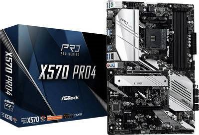 Купить ASRock X570 Pro4 - Motherboard - ATX - Socket AM4 - AMD X570 - USB-C Gen2, USB 3,2 Gen 1, USB 3,2 Gen 2 - Gigabit LAN - Onboard-Grafik (CPU erforderlich) - HD Audio (8-Kanal) (90-MXBAT0-A0UAYZ) в магазине wardena.ru