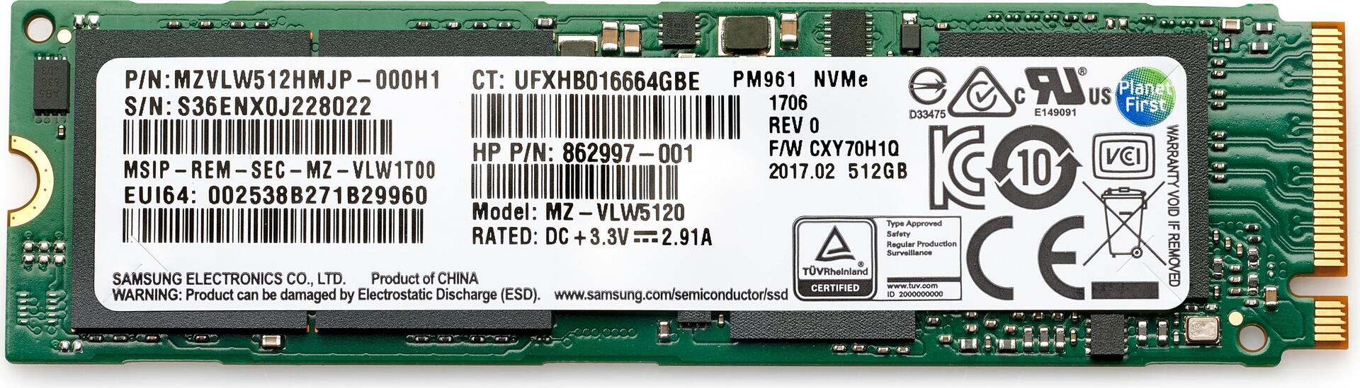 Купить HP - SSD - 1 TB - intern - M.2 - PCI Express 3.0 x4 (NVMe) - für ZBook 15 G6 Mobile Workstation, 17 G6 Mobile Workstation (6SK99AA#AC3) в магазине wardena.ru