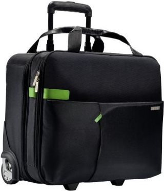 Купить LEITZ Reisetrolley Smart Traveller Complete, schwarz aus Polyester, innen mit weichem Fleece, grünes Innenfutter, - 1 Stück (6059-00-95) в магазине wardena.ru