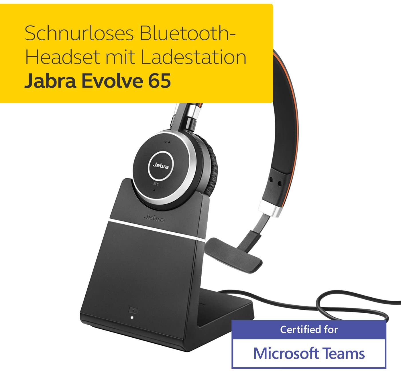 Купить GN Jabra Jabra Evolve 65 MS mono - Headset - On-Ear - drahtlos - Bluetooth (6593-823-399) в магазине wardena.ru