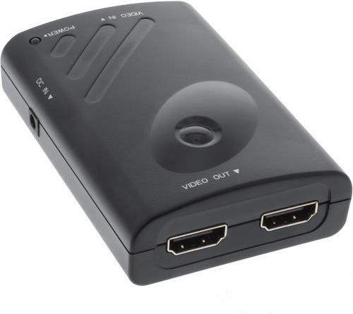 Купить InLine DisplayPort to 2x HDMI Splitter & Video Wall Function FullHD - Video-/Audio-Splitter - 2 x HDMI - Desktop (57821A) в магазине wardena.ru