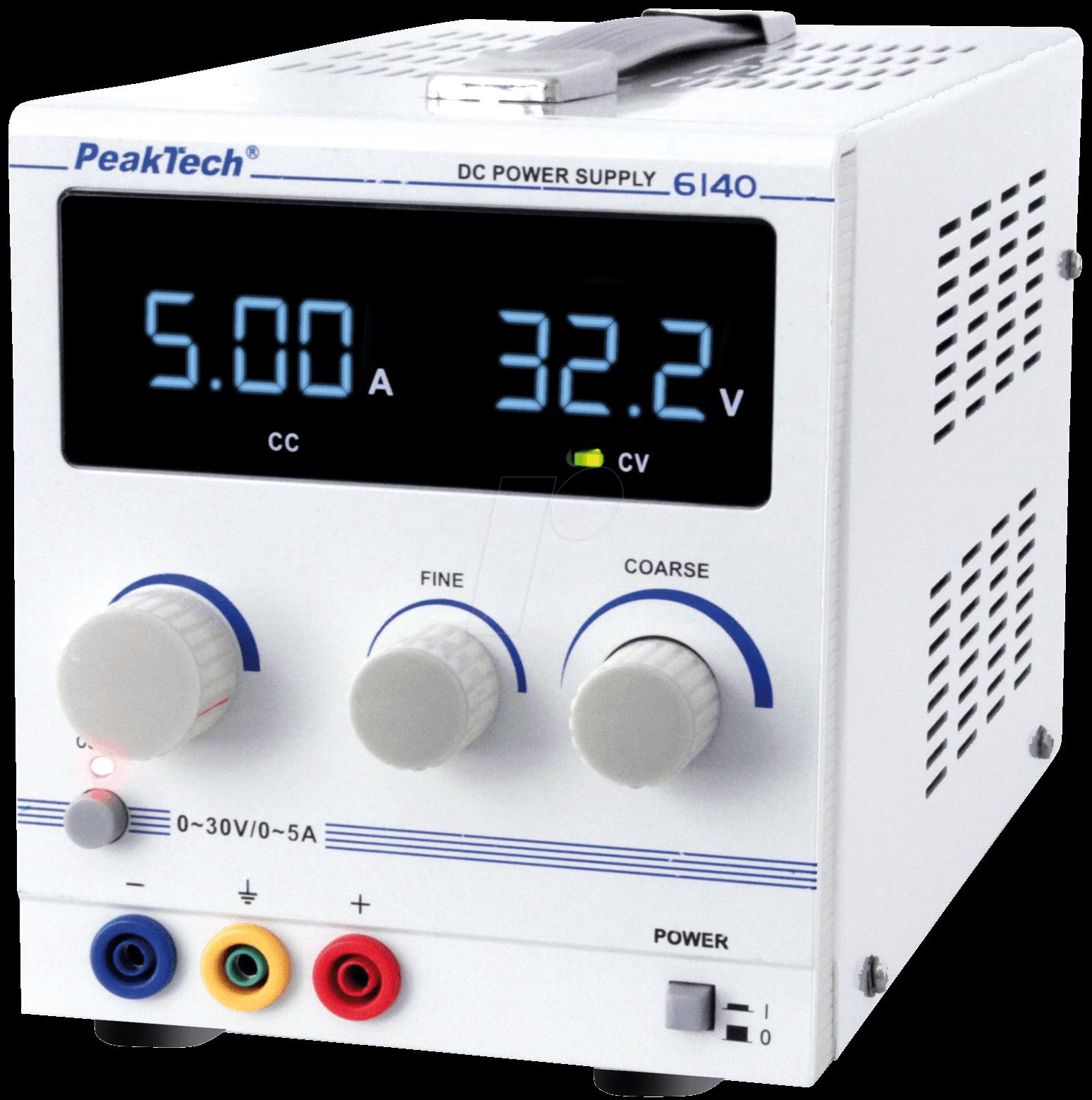 Купить PeakTech Labornetzgerät 1 Kan. 0...30 VDC 5 A (PeakTech 6140) в магазине wardena.ru