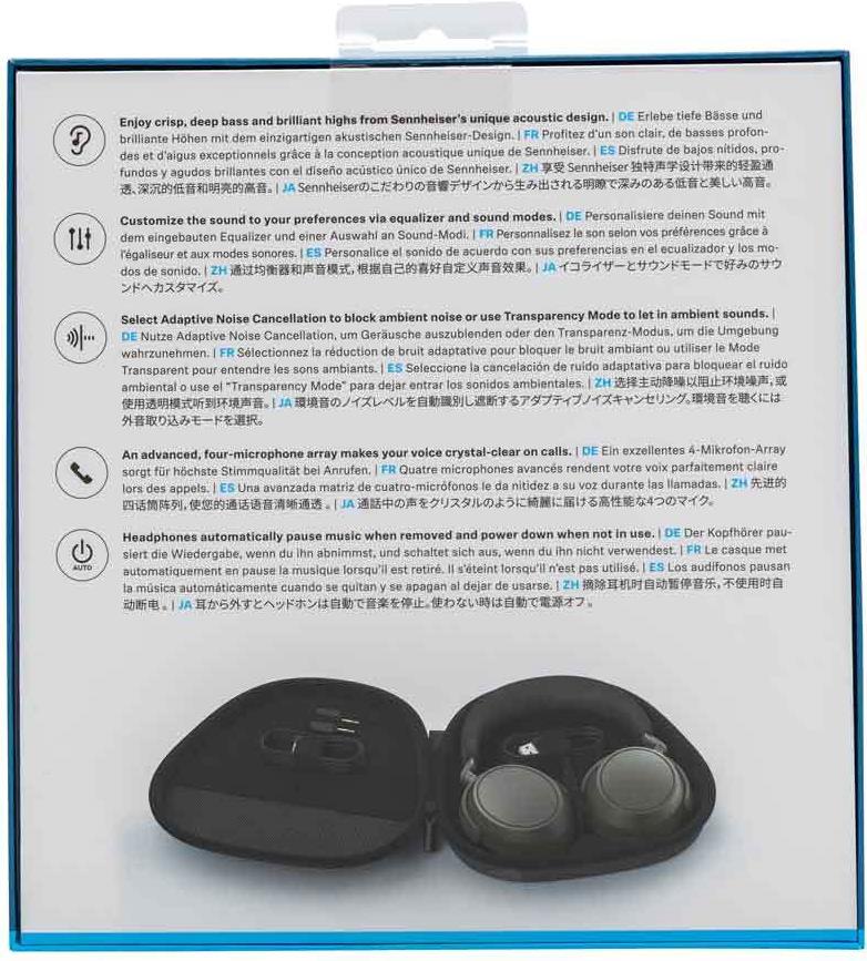 Купить Sennheiser MOMENTUM 4 - Kopfhörer mit Mikrofon - ohrumschließend - Bluetooth - kabellos, kabelgebunden - aktive Rauschunterdrückung - 2,5 mm Stecker - Graphite (700383) в магазине wardena.ru
