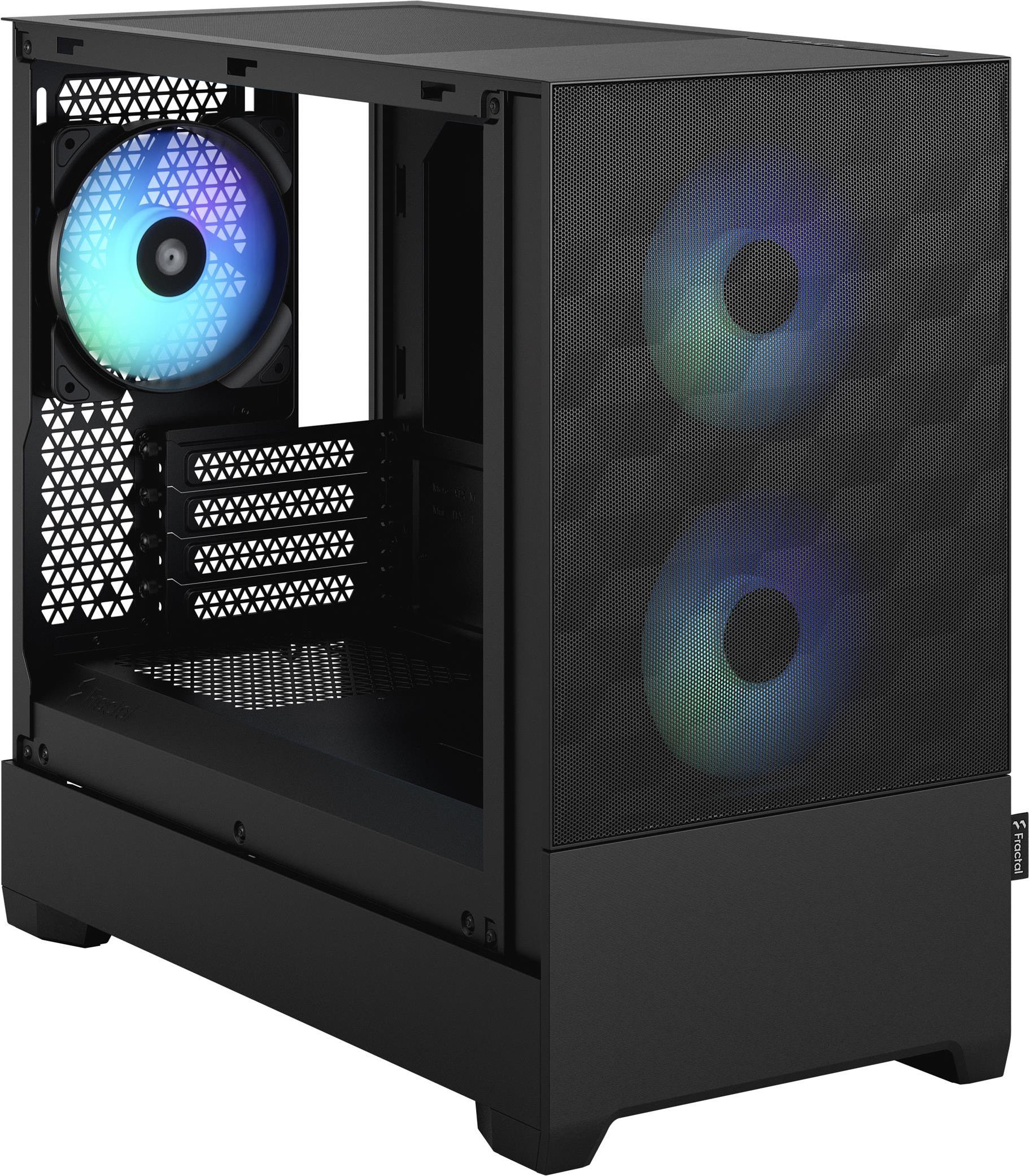 Купить Fractal Design Pop Mini Air RGB - Tower - micro ATX - Seitenteil mit Fenster (gehärtetes Glas) - keine Spannungsversorgung (ATX) - Black TG Light Tint - USB/Audio - für Fractal Design Model D, Type D (FD-C-POR1M-06) в магазине wardena.ru