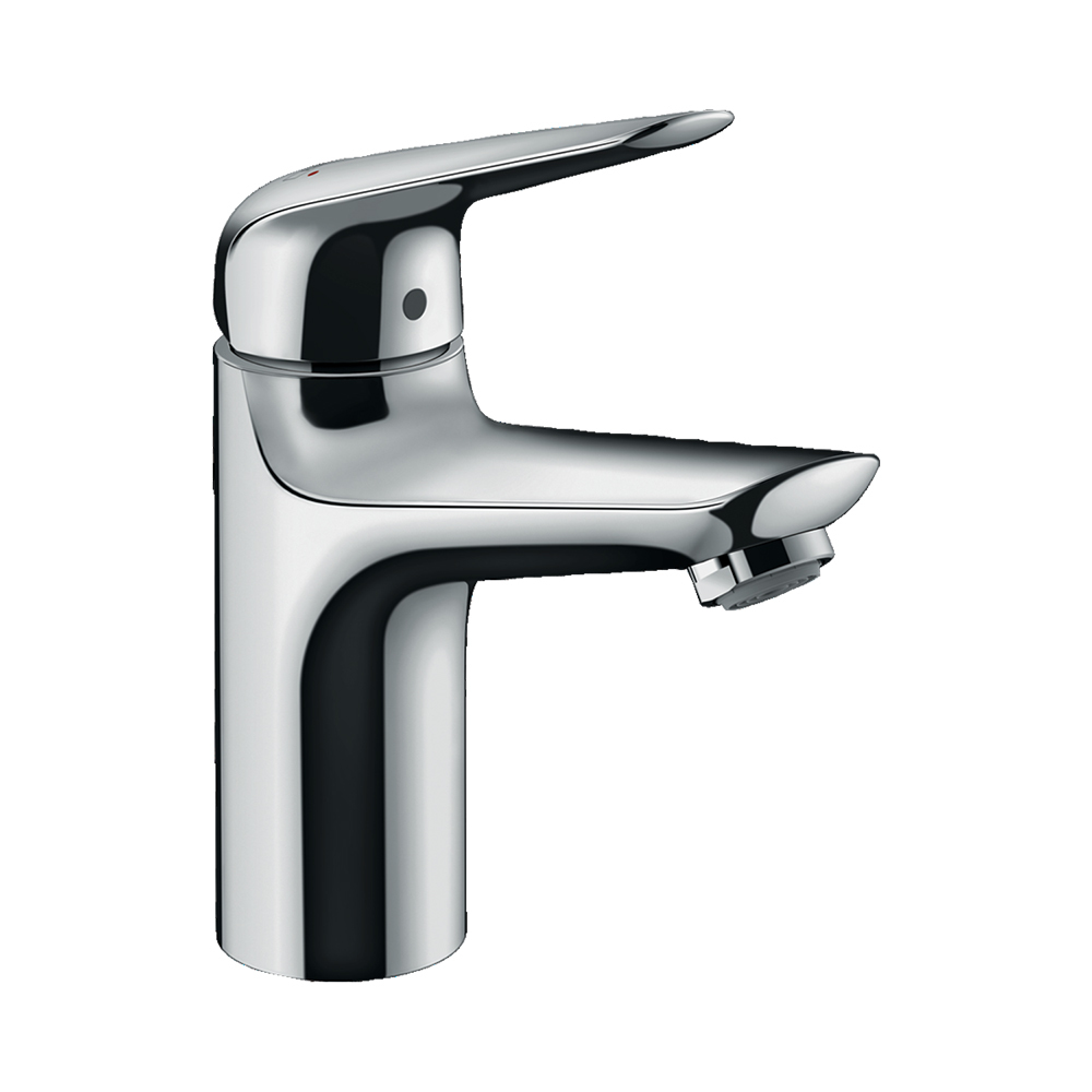 Купить Hansgrohe Novus Смеситель для раковины 100 однорычажный со сливным гарнитуром хром 71030000 в магазине wardena.ru