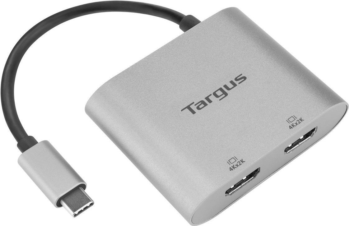 Купить Targus Dual Video Adapter - Videoschnittstellen-Converter - HDMI / USB - USB-C (M) bis HDMI (W) - Silber - 4K Unterstützung (ACA947EU) в магазине wardena.ru