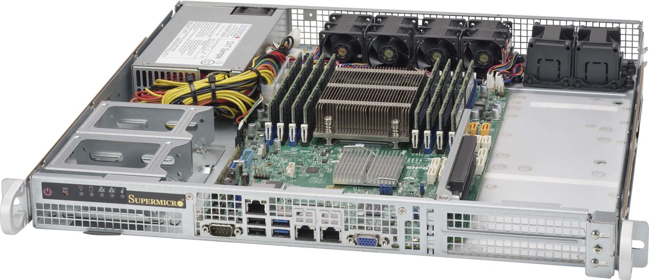 Купить Super Micro Supermicro SC515 505 - Rack - einbaufähig - 1U - Erweitertes ATX 500 Watt (CSE-515-505) в магазине wardena.ru