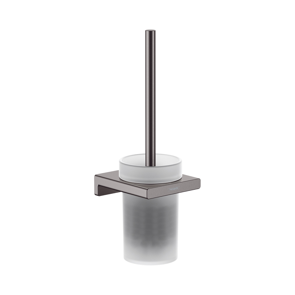 Купить Hansgrohe AddStoris Подставка для туалетного ершика хром-черный матовый 41752340 в магазине wardena.ru