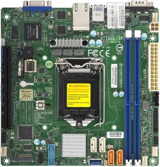 Купить Super Micro SUPERMICRO X11SCL-IF - Motherboard - Mini-ITX - LGA1151 Socket - C242 Chipsatz - USB 3,1 Gen 1 - 2 x Gigabit LAN - Onboard-Grafik (MBD-X11SCL-IF-B) в магазине wardena.ru